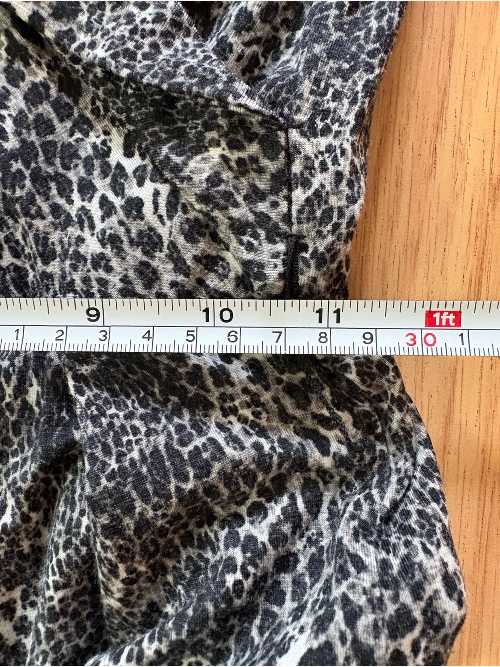 MaxMara grey black leopard print faux wrap stretchy dress sz 38 (sz 4) old money - Picture 5 of 9